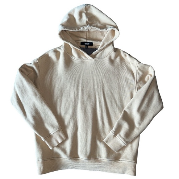 Hudson Jeans Back Cut out Cotton Hoodie Women’s Small Tan Camel Neutral Fall - Picture 11 of 16